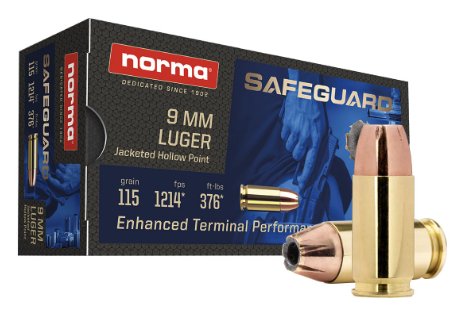 Norma Precision 9mm 115gr JHP, 50rd Box