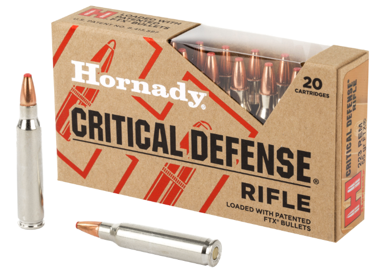 Hornady FTX Critical Defense - 55 Gr - .223 Rem - 20rd