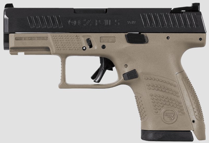 CZ P-10 S FDE, 9mm, 3.5" BBL, 2x12rd