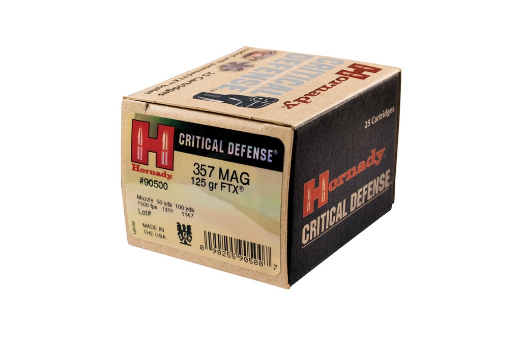 Hornady .357 Mag 125 gr FTX Critical Defense - 25rd