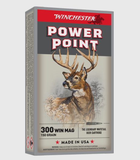 Winchester Power Point, 300 Win Mag, 150 Gr, 20 Rds