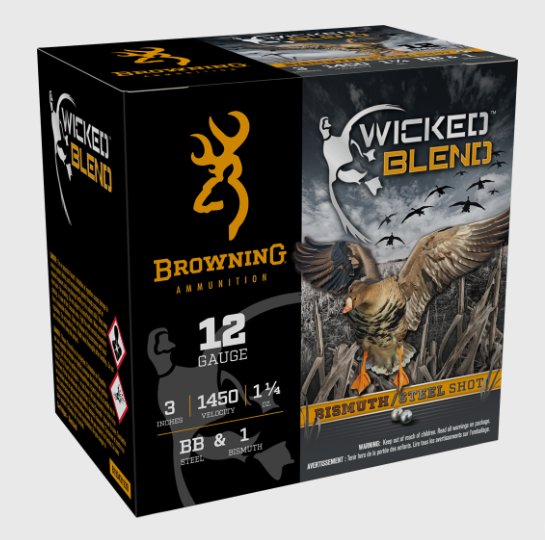 Browning Wicked Blend, 12 Ga, 3", BB+1 1-1/4 oz, 25 Rds