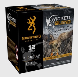 [B193431230] Browning Wicked Blend, 12 Ga, 3", BB+1 1-1/4 oz, 25 Rds