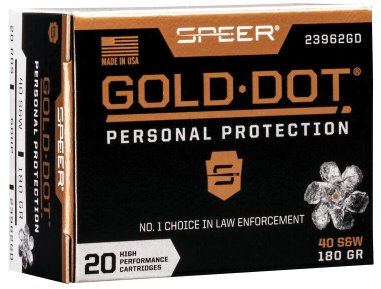 Speer Gold Dot Personal Protection - 180gr - .40 S&W - 20rd