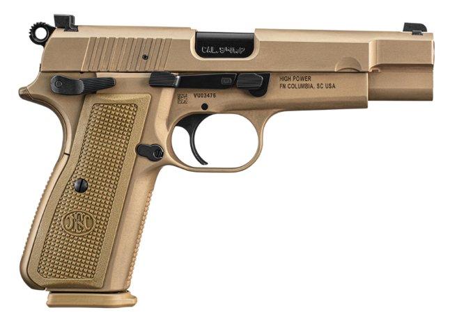 FN America High Power FDE, 9mm, 4.7" BBL, 2x17 Rds