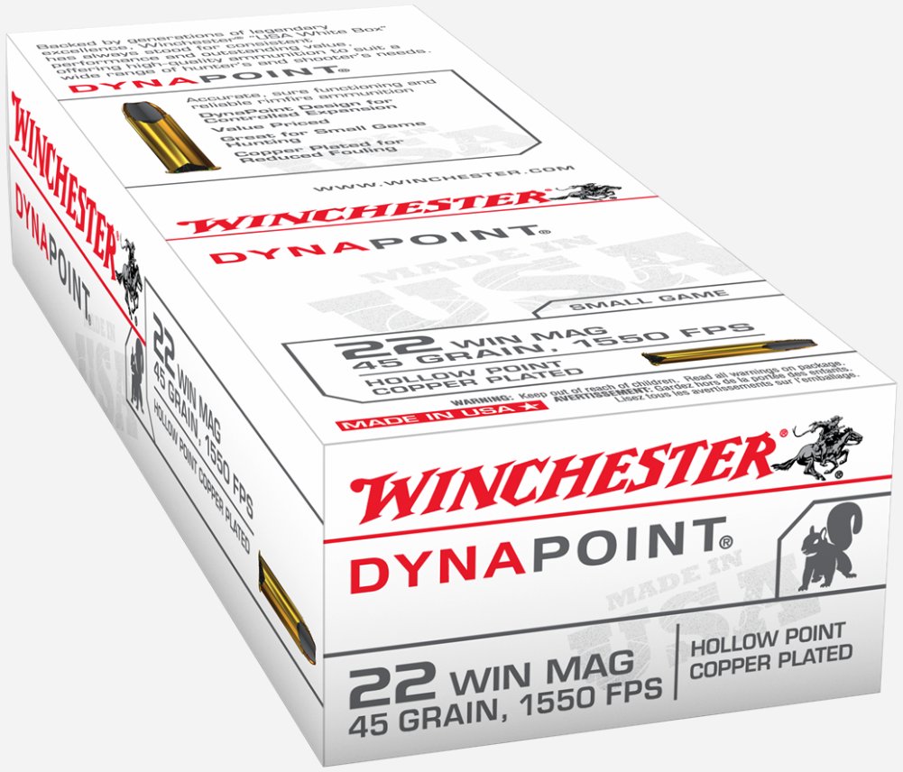 Winchester White Box DynaPoint - 45gr - .22 Win Mag - 50rd