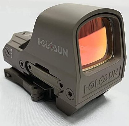 Holosun HS510C FDE Green Circle-Dot Reflex Sight - 2MOA - 65MOA Circle