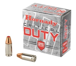 [90236] Hornady, Critical Duty, 9MM, 135 Grain, FlexLock Duty, 25 Round Box