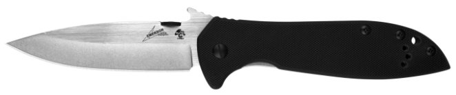 Kershaw Emersen CQC-4KXL D2 Knife - 3.9" Blade - Black/Stonewash Finish