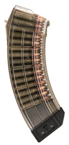 US Palm, AK30R Magazine, 7.62X39, 30Rd, Clear, AK-47
