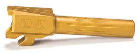 Faxon Sig P320 Compact Flame Fluted Barrel, Non-Threaded, TiN PVD