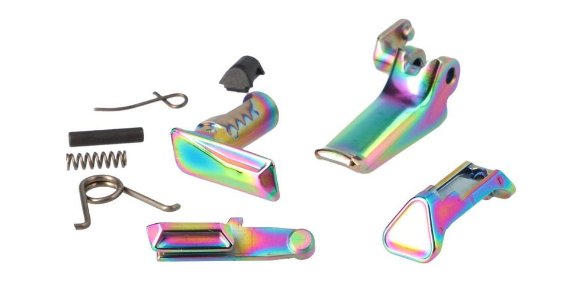 Sig Sauer P365X Parts Kit, Controls, High Polish Rainbow