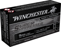 [SUP9] Winchester Super Suppressed Subsonic 9mm, 147gr, 50rd
