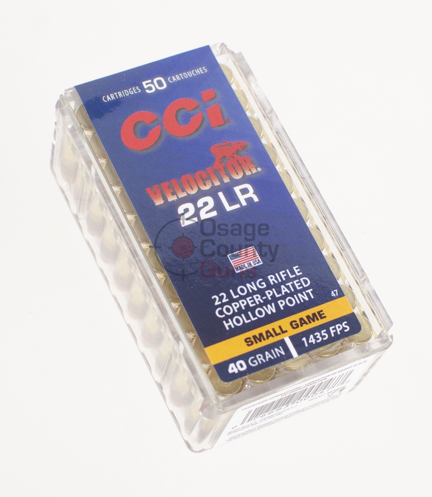 CCI 22 LR, 40 Gr, Velocitor HP, 50 Rds