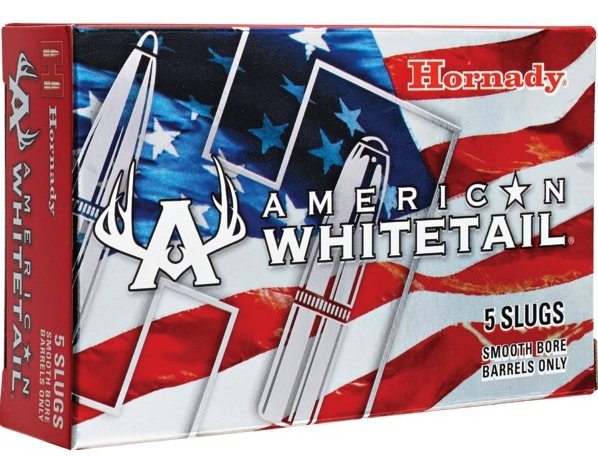 Hornady AMMO 12 GA RIFLED SLUG 1 OZ AW, 5rd Box - 2-3/4"