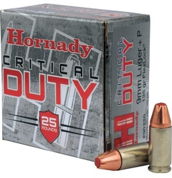 [90226] Hornady AMMO 9MM LUGER+P 135 GR FLEXLOCK DUTY