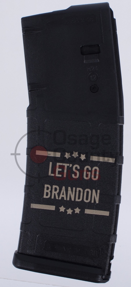 Magpul Gen 2 MOE PMAG, 5.56 NATO, 30rd, Let's Go Brandon Engraved