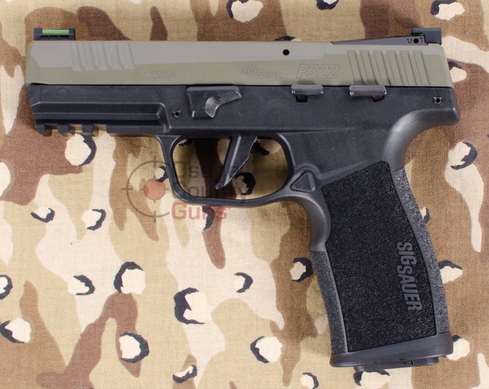 Sig Sauer P322 Tacpac Green/Black, .22 LR, 4" BBL, 3x 20rd