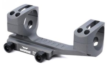Warne 20MOA, Extended Skeletonized 1 inch MSR Mount, Tactical Grey
