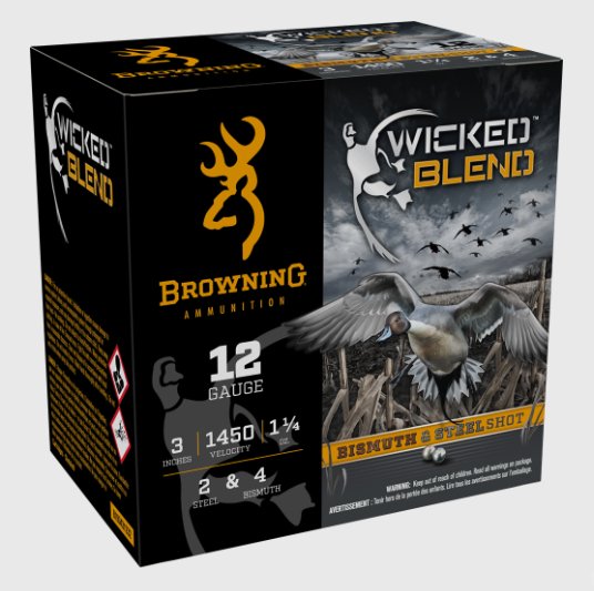 Browning Wicked Blend, 12 Ga, 3", 2+4 Wicked Blend, 1-1/4 oz, 25rd