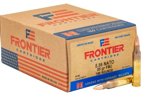 Hornady Frontier FMJ M193 - 55gr - 5.56 NATO - 150rds