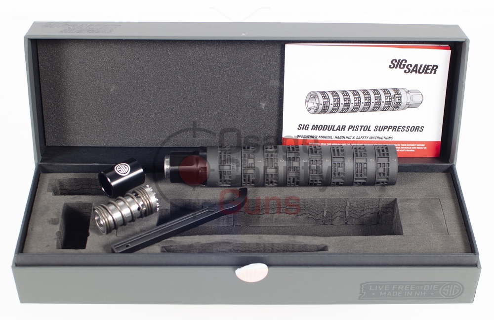 Sig Sauer ModX-9 Modular Suppressor - 3.25" thru 7.75" - 9mm