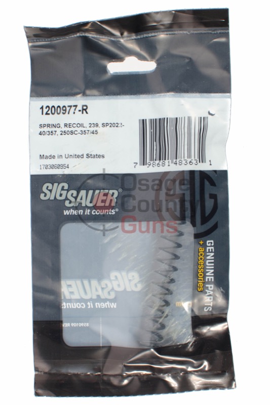 Sig Sauer Recoil Spring for P239/SP2022 .40/.357 or P250SC .357/.45