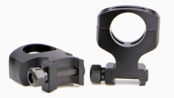 Warne 1 inch MSR Tactical Nut, 2 piece Matte Rings