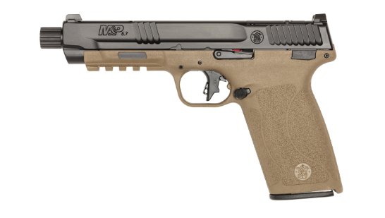 S&W M&P 5.7 Pistol Two-Tone BLK/FDE, 5.7x28mm, 5" BBL, 2x22 Rds