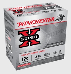 [XU12H8] Winchester Super X, Heavy Game Load, 12 Ga, 2-3/4", #8, 1-1/8 oz, 25 Rd