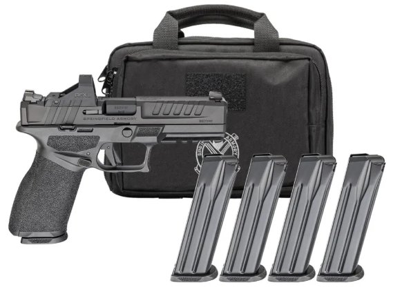 Springfield Echelon 4.5F, 9mm, 4.5", 4 Mags, Viridian Green Dot