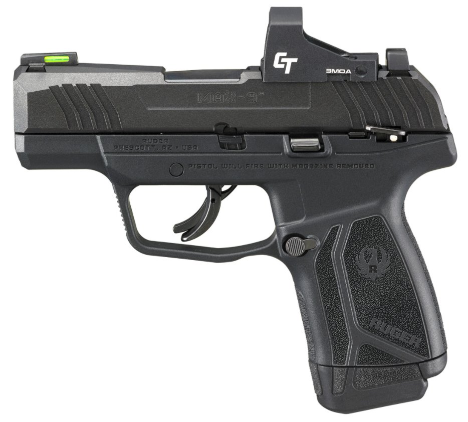 Ruger Max-9 Crismon Trace Red Dot Talo Edition, 9mm, 3.20" BBL, 1:10" Twist, 2x12rd