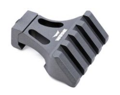 Warne Picatinny Side Mount Adapter, 45 degree, Tactical Gray
