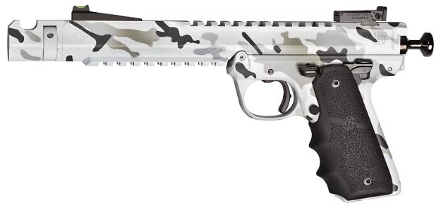 Volquartsen Arctic Camo Black Mamba, .22LR, 6", 10rd