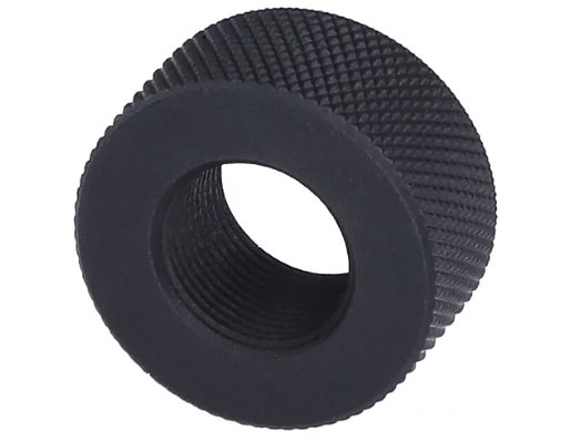 Volquartsen 1/2x28 Thread Protector, Matte Black Aluminum