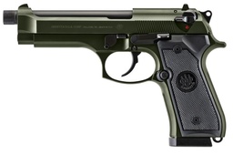 [J92F300GRTB18] Beretta 92FS OD Green, 9mm, 5.1" Threaded, 18rd