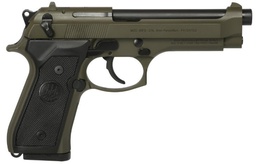 [J92F300GR15] Beretta 92FS OD Green, 9mm, 4.9", 15rd