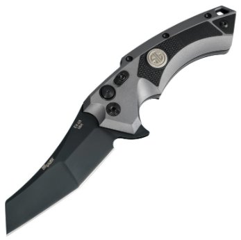 Hogue Knife, X5 Sig Tac Fld 3.5 WCB Blk AL Gry
