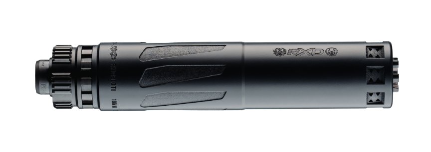 Dead Air RXD910Ti 9MM Optimized, 10MM Capable GMS™ Low Back Pressure Silencer w/ PB440 Mojave 1/2-28 Piston, Black