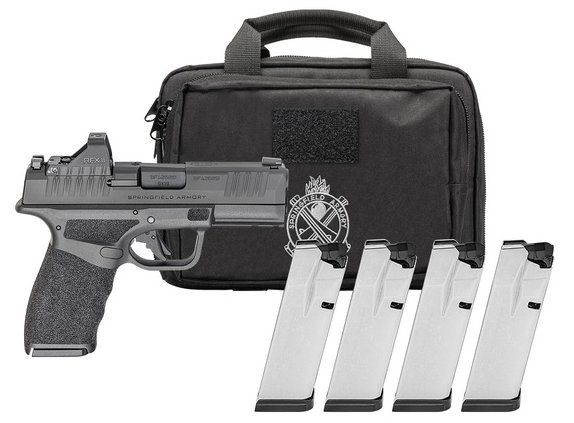 Springfield Hellcat Pro OSP Gear Pack, 9mm, 3.7", 15/17rd, Green Dot Optic