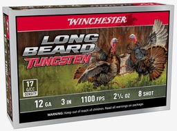 [LBT1238] Winchester Long Beard Tungsten 12GA,  3", #8, 2-1/4 oz., 5rd