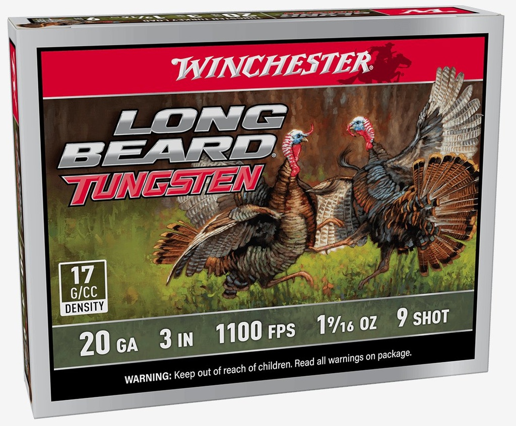 Winchester Long Beard Tungsten 20GA, 3", 1-9/16 oz, 5rd