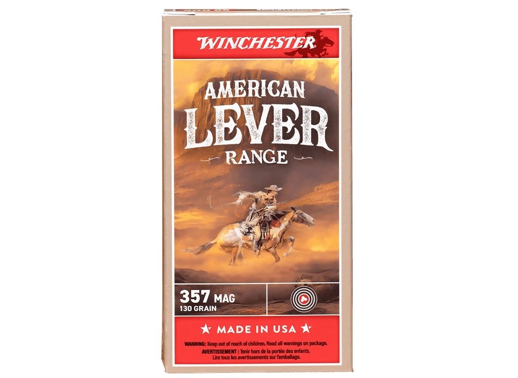 WINCHESTER 357 MAG FMJ AMERICAN LEVER MAWI 130 GR