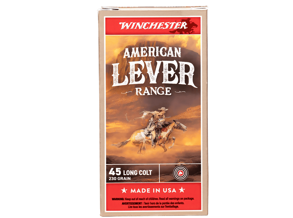 Winchester Ammunition Winchester American Lever Range Ammunition .45 Colt 250gr LFN 900 fps 50/ct