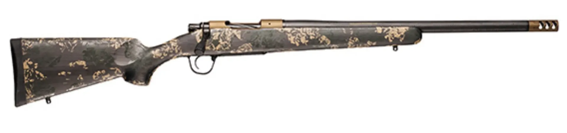 Christensen Arms Ridgeline FFT Burnt Bronze  - 22 CRD - 20 In - Carbon Fiber Brl - Burnt Brz Cerakote Rec - Carbon w/Green & Tan  Stk