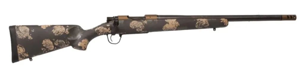Christensen Arms Ridgeline FFT Burnt Bronze  - 7mm-08 Rem - 20 In - Carbon Fiber Brl - Burnt Brz Cerakote Rec - Carbon w/Green & Tan  Stk