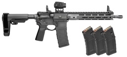 [STV9115556BPV2-PAC] Springfield Saint Victor AR15 Pistol 5.56 NATO, 11.5", 4x 30rd w/ SBE3 Brace, Green Dot
