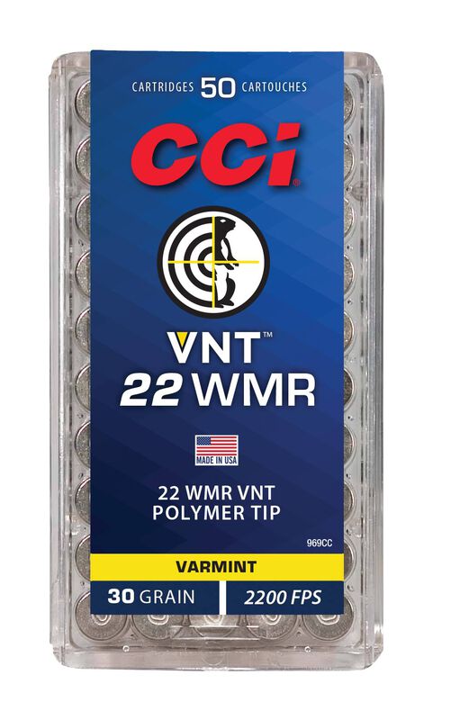 CCI VNT .22 WMR, 30gr, 50rd