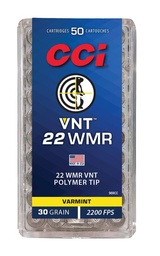 [969CC] CCI VNT .22 WMR, 30gr, 50rd