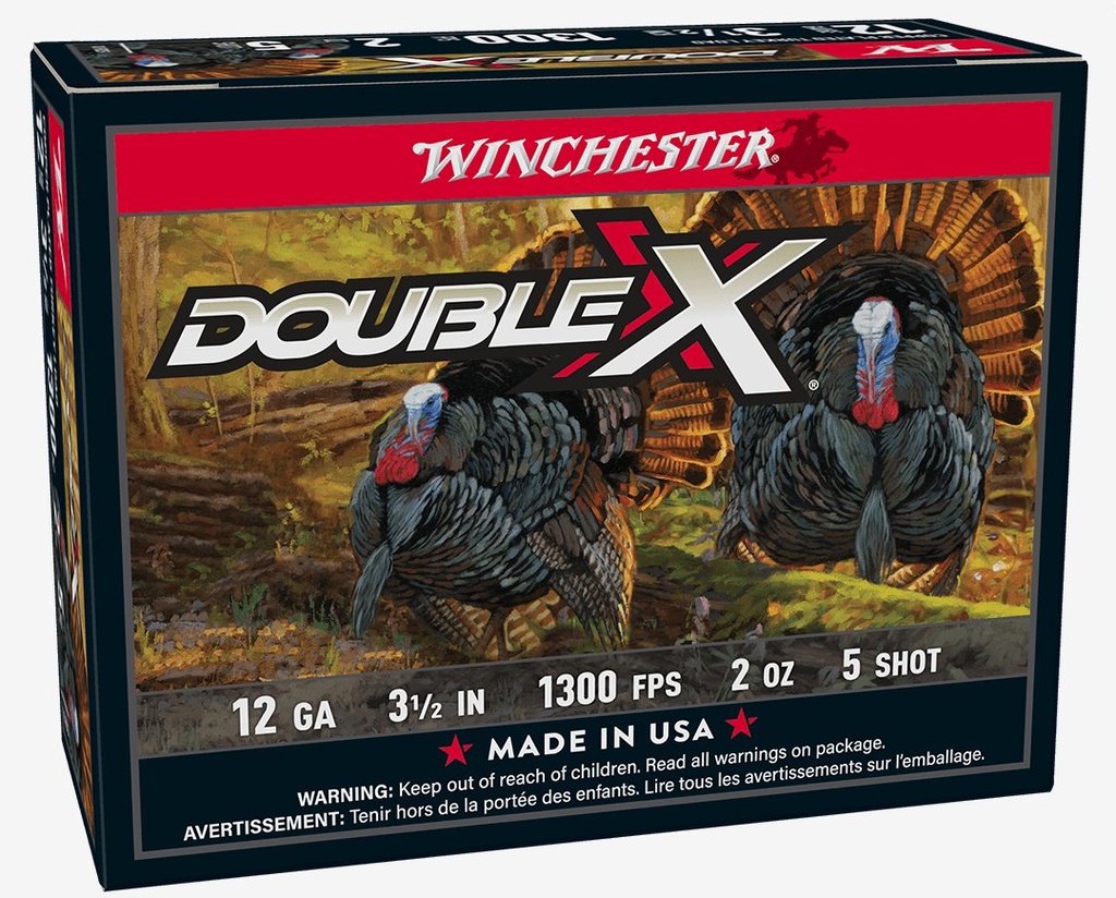 Winchester Double X Turkey 12 GA, 2 oz, 3-1/2"  #5 High Velocity, 10rd